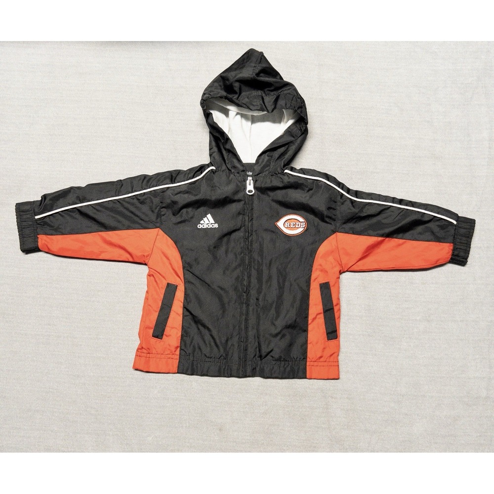 Adidas MLB Cincinnati Reds Hooded Full Zip Jacket‎ Childs 18 Months